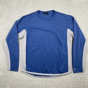 Vintage Nike Sphere Men’s Long Sleeve Blue Black Athletic Shirt Size Large